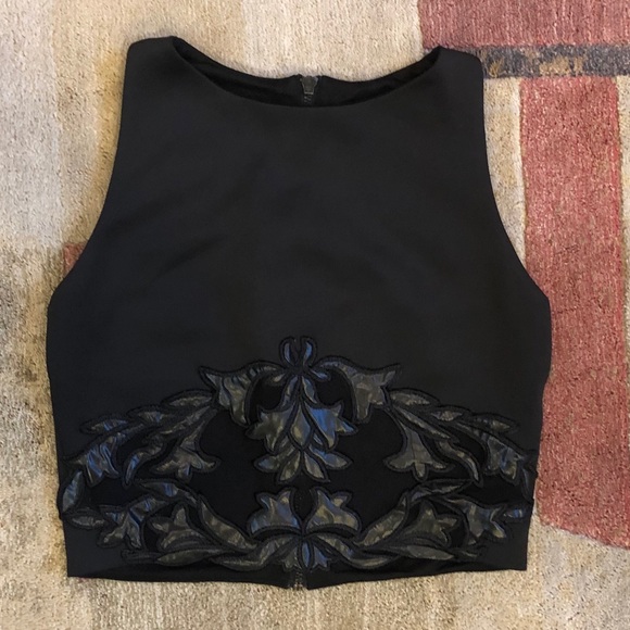 Aqua Tops - Cropped neoprene tank top